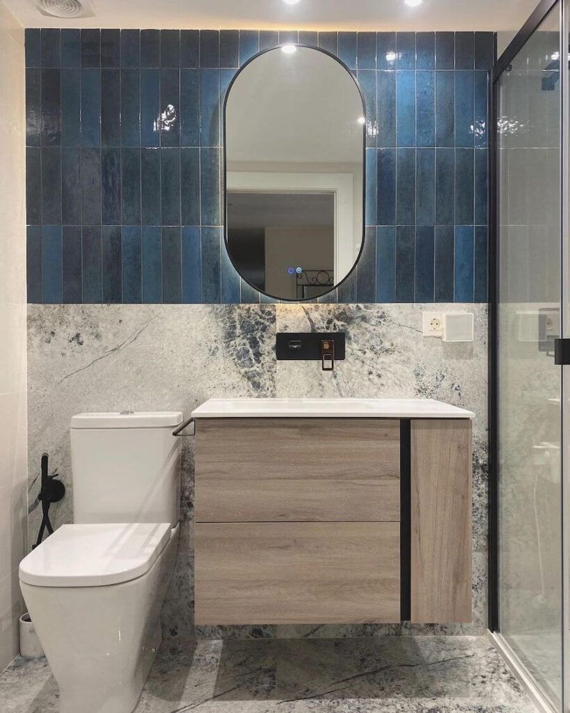 reforma baño elegante innovador