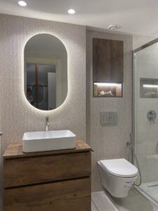 baño moderno con ducha Zaragoza